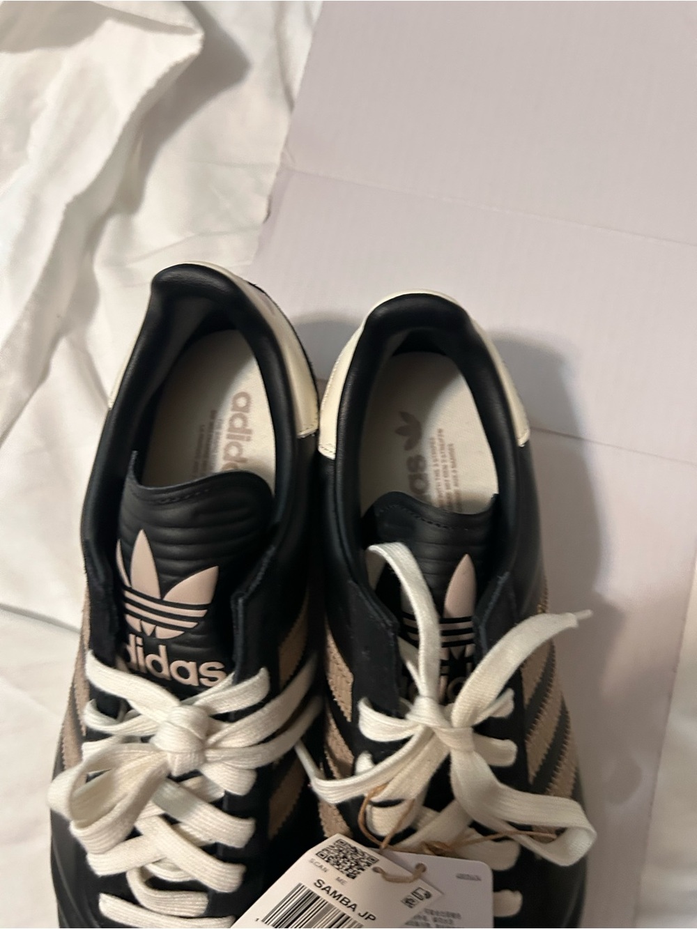 adidas Black Sneakers with Cream Accents - Samba JP - Picture 3 of 7